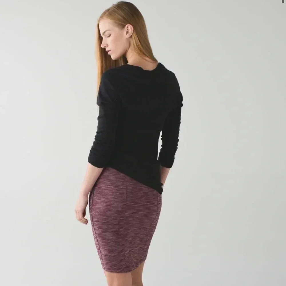 Lululemon &go Where-To Skirt in Heathered Bordeaux Drama